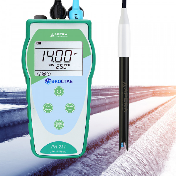 PH231WW ЭКОСТАБ Портативный pH-метр для сточных вод