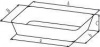Лоток Bochem закругленные углы, размеры 190x140x50 мм, нержавеющая сталь (Артикул 8700)