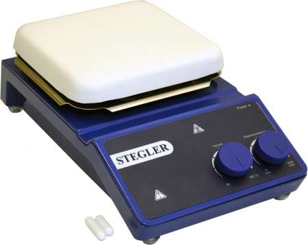 Мешалка магнитная HS-Pro с подогревом (+350°С, 20 литров) Stegler