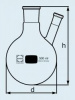 Колба DURAN Group 250 мл, круглодонная, двухгорлая, NS24/29, стекло (Артикул 241833609)