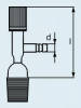 Кран для эксикатора DURAN Group NS24/29, 8x85 мм, стекло, с PTFE-шпинделем (Артикул 247980306)