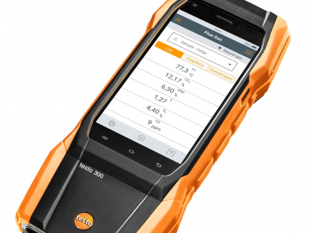 Комплект Testo 300, СО без Н2-компенсации - Комплект testo 300 без H2-компенсации: анализатор дымовых газов (O2, CO до 4000 ppm)