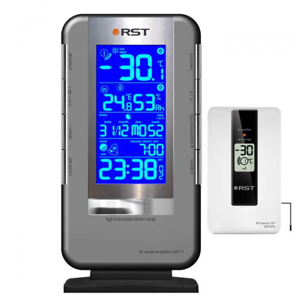 Электронный термометр гигрометр RST с радиодатчиком IQ711