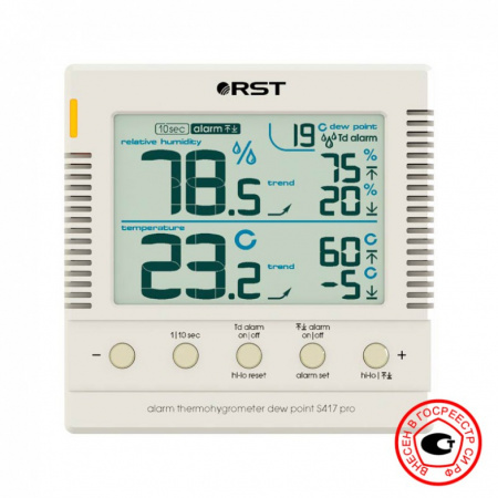 Термогигрометр RST S417 pro, внесен в Госреестр СИ РФ