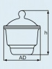 Эксикатор DURAN Group 0,7 л, 100x187 мм, вакуумный, с крышкой, стекло (Артикул 247814603)