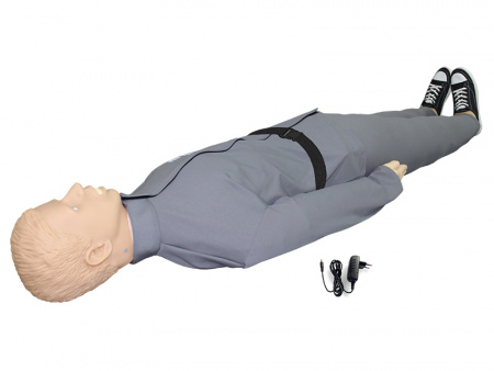 Александр М-04 тренажер-манекен взрослого пострадавшего для отработки приемов сердечно-легочной реанимации (голова, торс, конечности) со светозвуковым индикатором