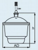 Эксикатор DURAN Group 0,7 л, 100x174 мм, вакуумный, с крышкой с краном, стекло (Артикул 247824604)